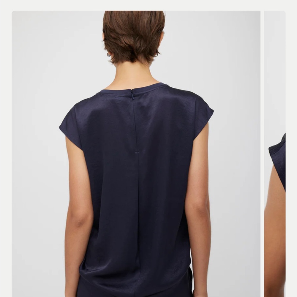 NWT Kit and Ace Navy Satin Tee - Picture 4 of 10